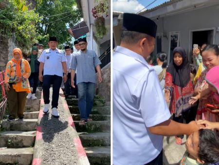 J-Berbagi di Kepatihan, Bupati Hendy Hibur Lansia Halimah hingga Serahkan Sertifikat Halal 5 UMKM